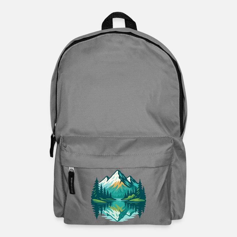 Réflexion alpine - Sac à dos - gris éléphant