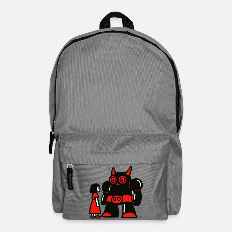 Girl and Robot - Backpack - elephant grey