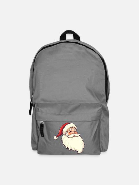 Weihnachtsmann - Rucksack - Mittelgrau