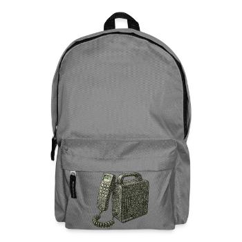 Nostalgisches Telefon - Rucksack - Mittelgrau - Vorne