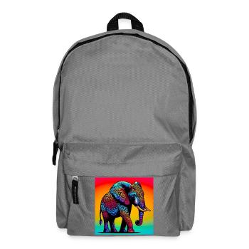 Elefant - Rucksack - Mittelgrau - Vorne