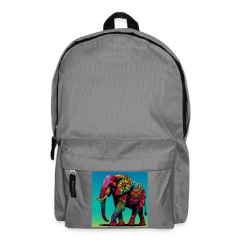 Elefant - Rucksack - Mittelgrau - Vorne