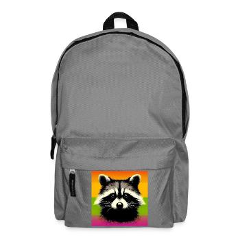 Raccoon - Backpack - elephant grey - Front