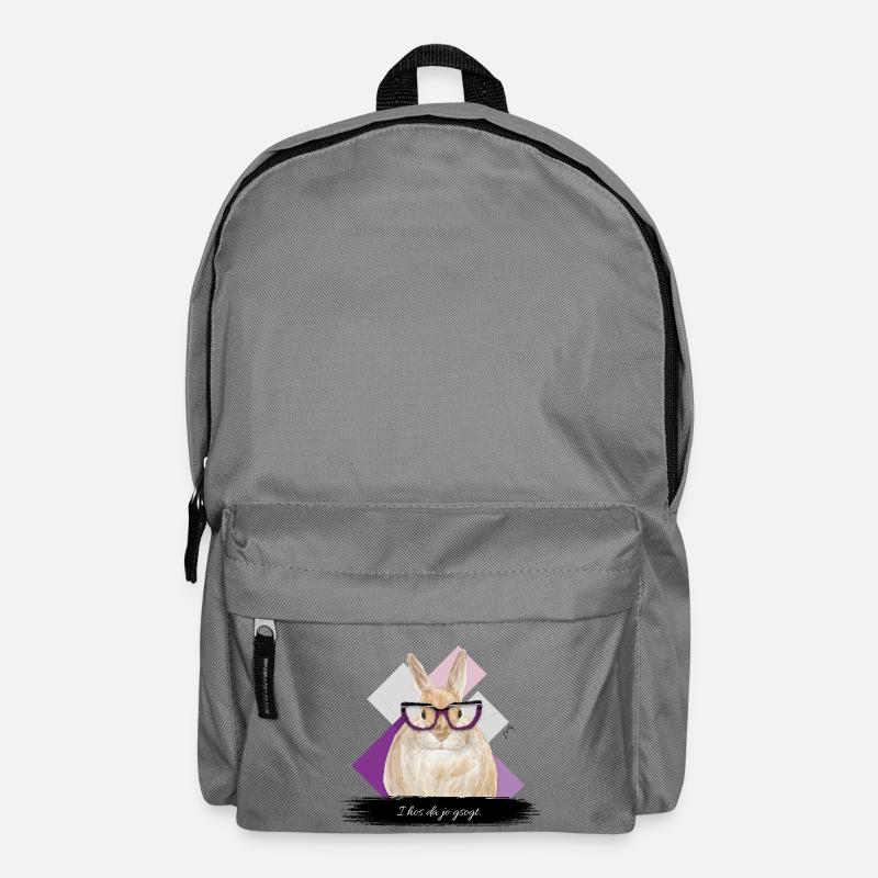 JvG Hase "I hos da jo gsogt." - Rucksack - Mittelgrau