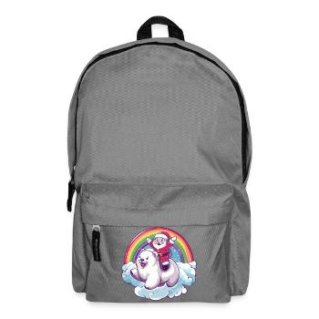 Ours polaire Père Noël Noël - Sac à dos - gris éléphant - Devant