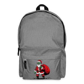 Weihnachtsmann Gruselig Horror Zombie Untot Weihna - Rucksack - Mittelgrau - Vorne