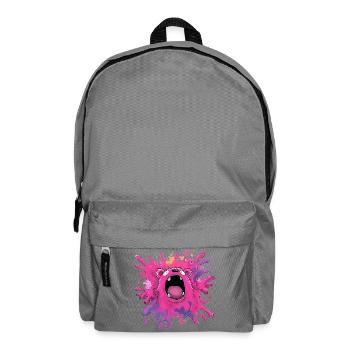 Farbexplosion Monster - Rucksack - Mittelgrau - Vorne