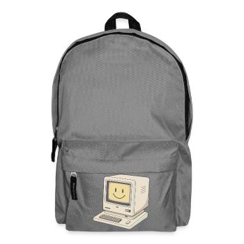 PC Retro Vintage Smile - Rucksack - Mittelgrau - Vorne