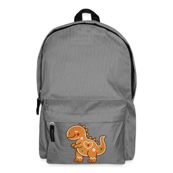 Süßer Lebkuchen Dino für witzige Outfits - Rucksack - Mittelgrau - Vorne