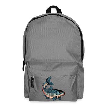 Carp in the midnight blue - Backpack - elephant grey - Front