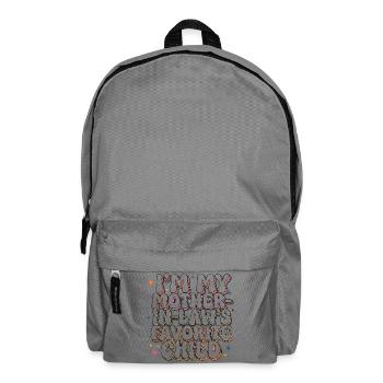 Lieblingskindlicher Schwiegermutter-grooviger Humor - Rucksack - Mittelgrau - Vorne