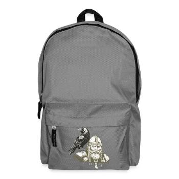 Légende viking viking marin Odin Raven Fighter - Sac à dos - gris éléphant - Devant