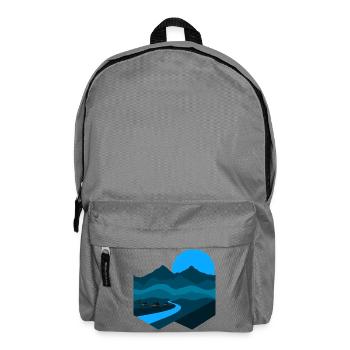 Berglied | Blue Moonlight Minimalistische Wohnung - Rucksack - Mittelgrau - Vorne