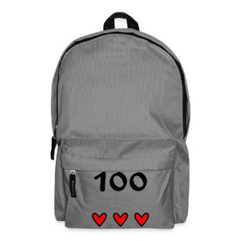 100. 100 JAHRE. 100-JÄHRIGES JUBILÄUM. GEBURTSTAG 100 - Rucksack - Mittelgrau - Vorne