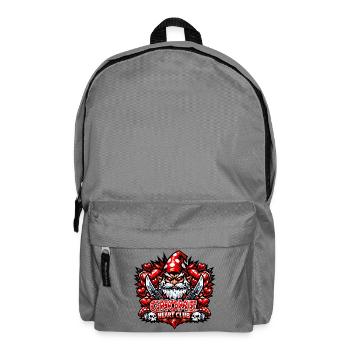 Nain maléfique, gnome sombre, gnome gothique, gnome drôle - Sac à dos - gris éléphant - Devant