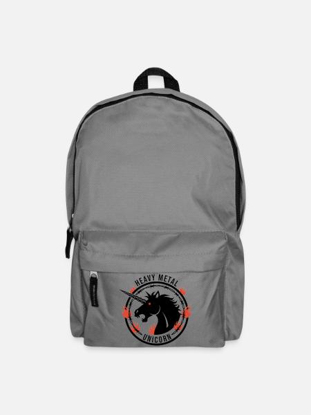 Heavy Metal Unicorn - Gothic Einhorn - Rucksack - Mittelgrau