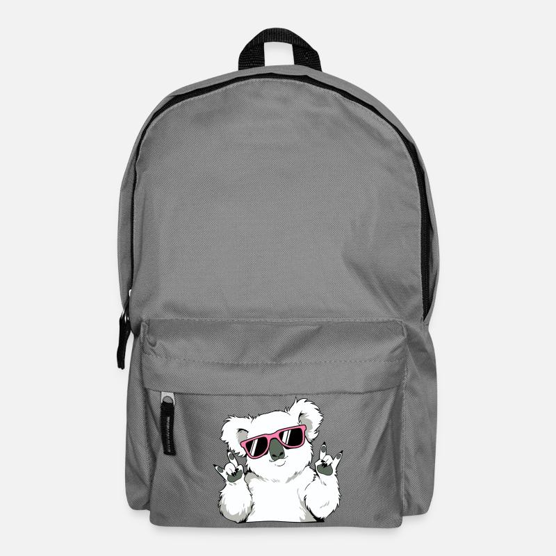 Cooler Koala mit Sonnenbrille - Rucksack - Mittelgrau