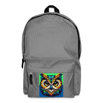 Eule - Rucksack - Mittelgrau - Vorne