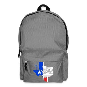 Oil Rig Oil Field - Backpack - elephant grey - Front