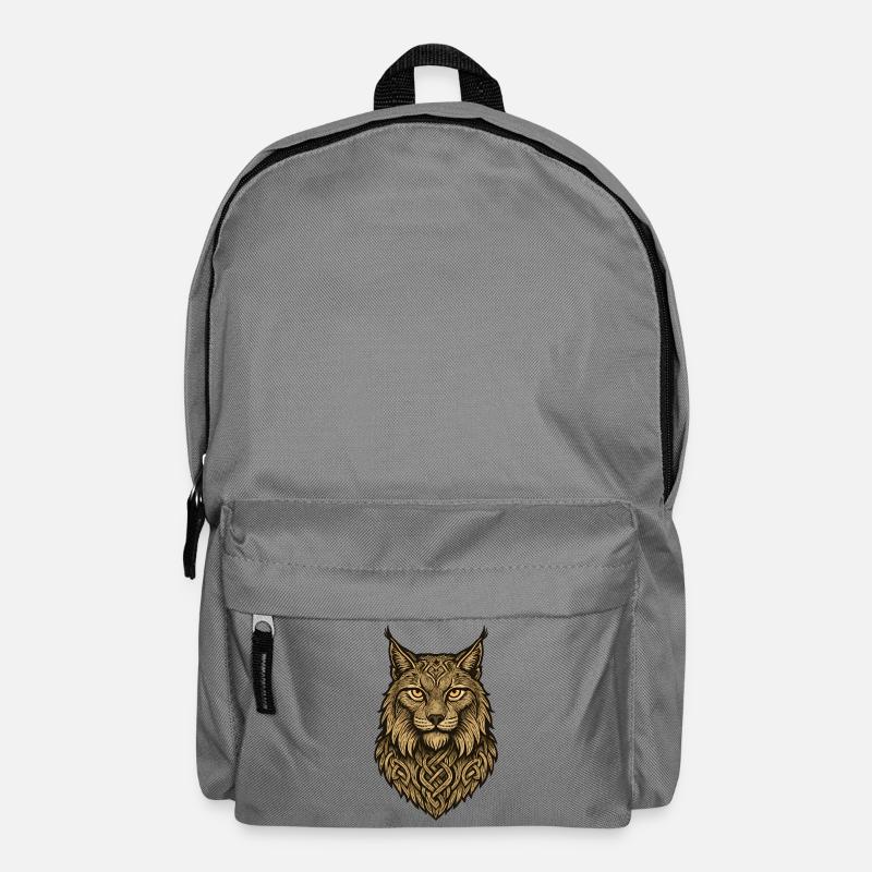Wolfskopf mit keltischem Band - Rucksack - Mittelgrau