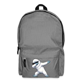 Dabbing Yeti - Backpack - elephant grey - Front