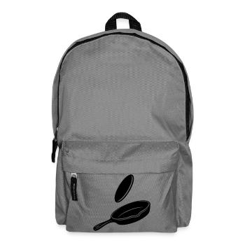 Pancake Flip Skillet Silhouette - Backpack - elephant grey - Front