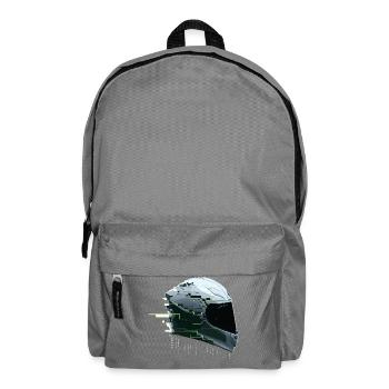  Cyber Moto Helm Glitch Racing Future Gamer - Rucksack - Mittelgrau - Vorne