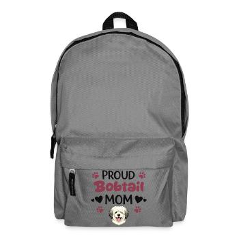 Proud Bobtail Mother, Old English - Backpack - elephant grey - Front