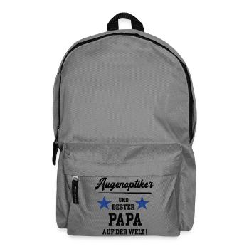 Augenoptiker Bester Papa Vatertag Geburtstag - Rucksack - Mittelgrau - Vorne