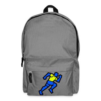 Schneller Polygon Läufer Marathon Team - Rucksack - Mittelgrau - Vorne