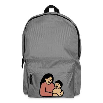 Maman Câlin de bébé Amour - Sac à dos - gris éléphant - Devant