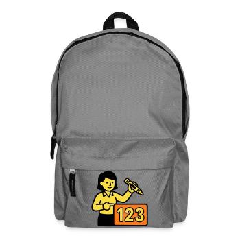Enseignant Math 123 School - Sac à dos - gris éléphant - Devant