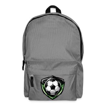 Football Soccer Crest - Backpack - elephant grey - Front