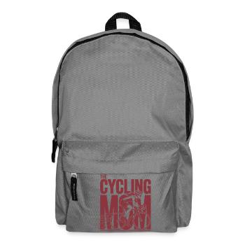 Cycling Mom Bike Mom Shirt - Backpack - elephant grey - Front