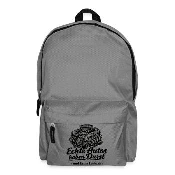 Echte Autos ............keine Ladezeit - Rucksack - Mittelgrau - Vorne
