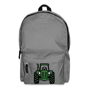 Tractor Front View Logo - Backpack - elephant grey - Front