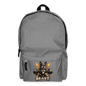 Beast Bulldog Kraftheben - Rucksack - Mittelgrau - Vorne