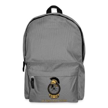 Alle Wege führen nach Rom Radsport-T-Shirt - Rucksack - Mittelgrau - Vorne