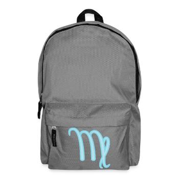 Jungfrau Sternzeichen Pastel Blau - Rucksack - Mittelgrau - Vorne