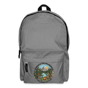 Camp Under The Stars Bikepacking Adventure Tee - Rucksack - Mittelgrau - Vorne