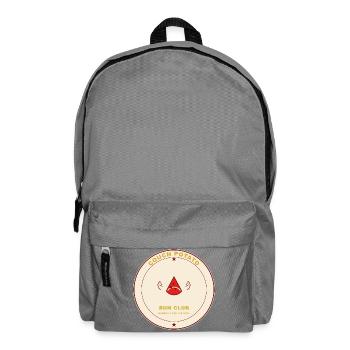 Couch-Potato Run Club Abzeichen - Rucksack - Mittelgrau - Vorne
