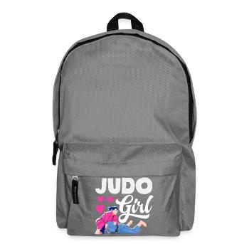 Judo Girl Girls Women Judoka Martial Arts - Backpack - elephant grey - Front