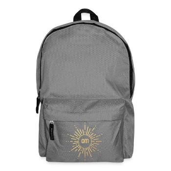 Yoga om Namaste cool Quotes Gold Sun Meditation - Backpack - elephant grey - Front