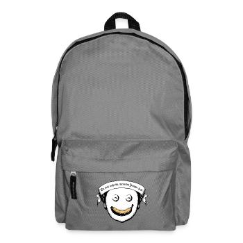Du bist nicht du, wenn du Hunger hast - Rucksack - Mittelgrau - Vorne
