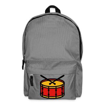 Stadion Trommel Ultras Icon - Rucksack - Mittelgrau - Vorne