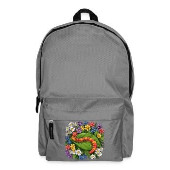 Hundertfüßer Cartoon - Rucksack - Mittelgrau - Vorne