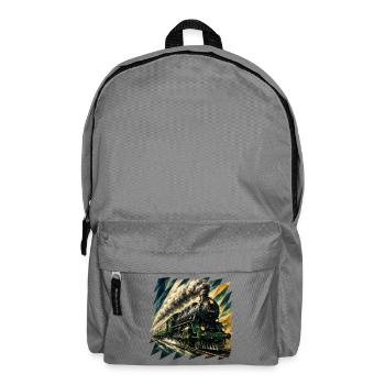 Dampfzug Prisma Collage - Rucksack - Mittelgrau - Vorne