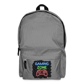 Gaming Zone Design für Gamer Zocker - Rucksack - Mittelgrau - Vorne