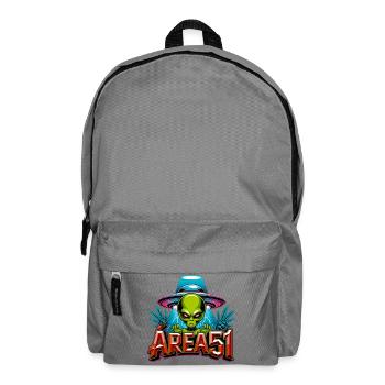 Alien Area51 Retro-Graffiti - Rucksack - Mittelgrau - Vorne