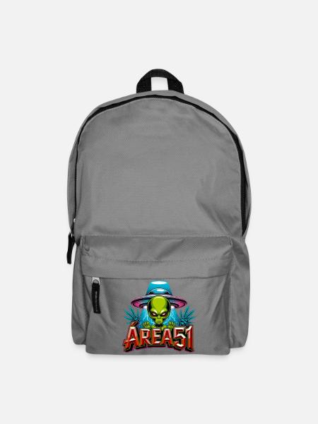 Alien Area51 Retro-Graffiti - Rucksack - Mittelgrau